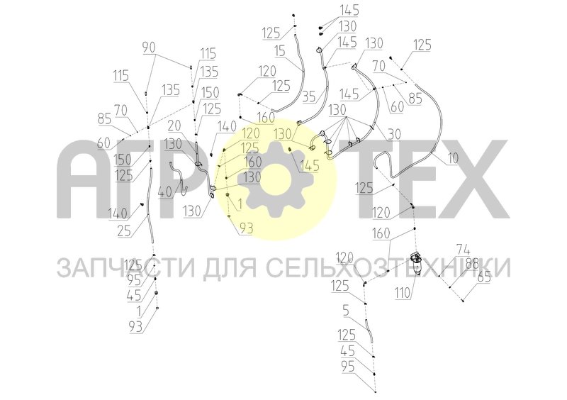 Чертеж Коммуникации топливные (2650.84.01.100)